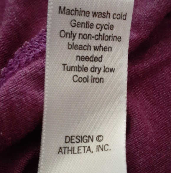 ATHLETA MAROOM SHORT SLEEVE PULLOVER SIZE L - Picture 4 of 5